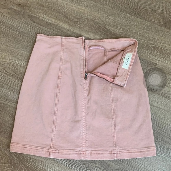 PacSun Dusty Pink Denim Skirt - Picture 4 of 8